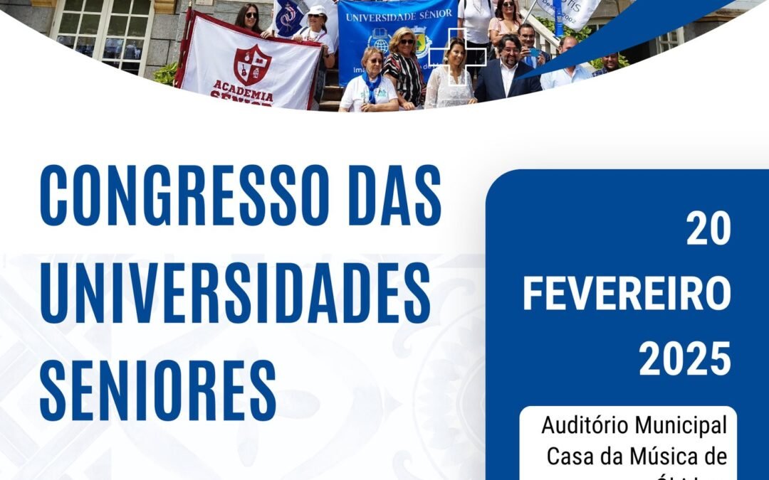 Inscrições abertas para o Congresso Nacional das Universidades Seniores 2025