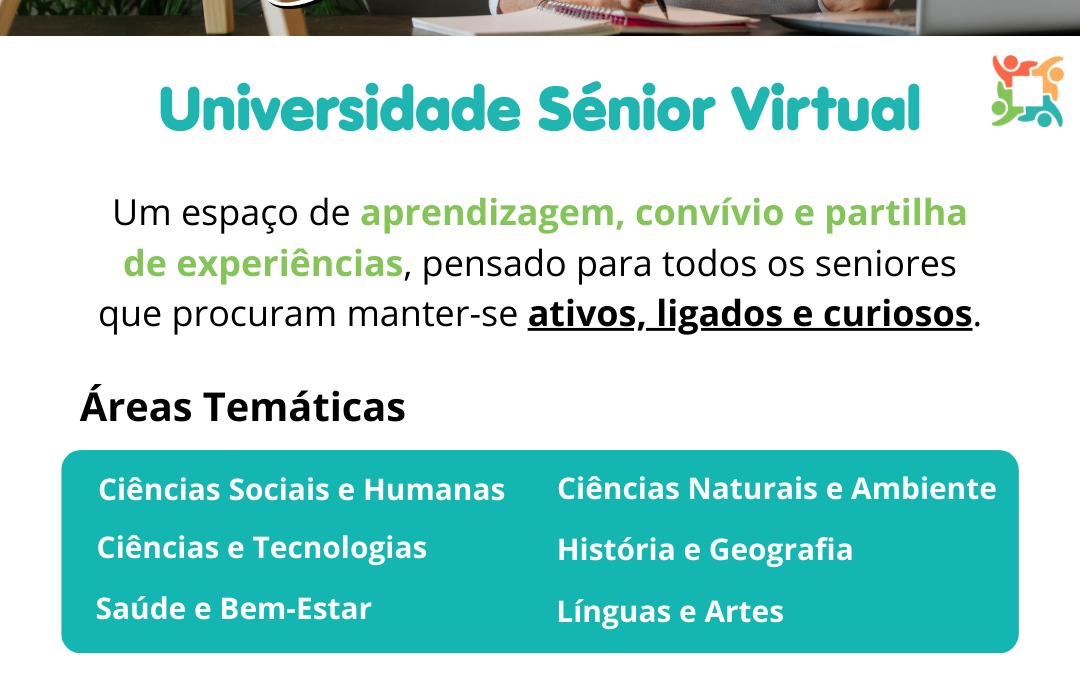 A Universidade Sénior Virtual da RUTIS já tem inscrições abertas para o ano letivo 2025/2026!